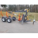 - Rückewagen Holzwagen SBF 7t + 5,4m Kran Made by KTS Schweden
