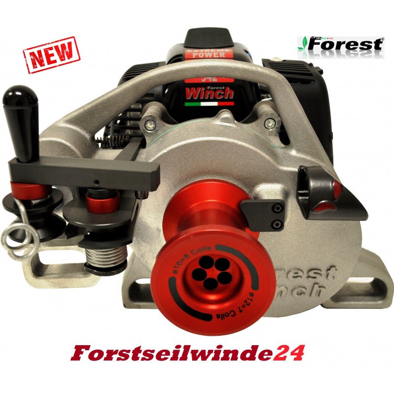 Spillwinde Forstseilwinde VF 105 RED IRON + 50 Seil / Benzin- Motorseilwinde