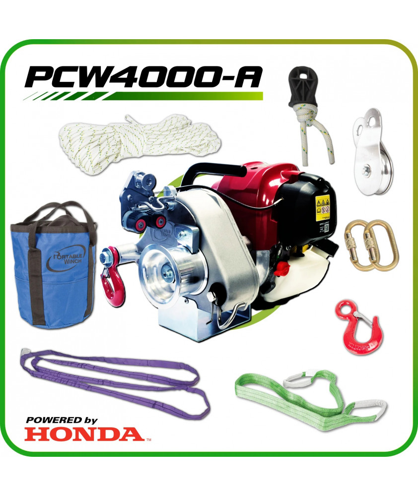Forstseilwinde Spillwinde PCW4000 - FORSTWIRTSCHAFTS-KIT / NEU