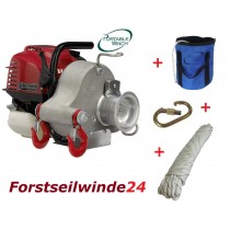  - Set Forstseilwinde PCW 3000 / Benzin Seilwinde / Spillwinde